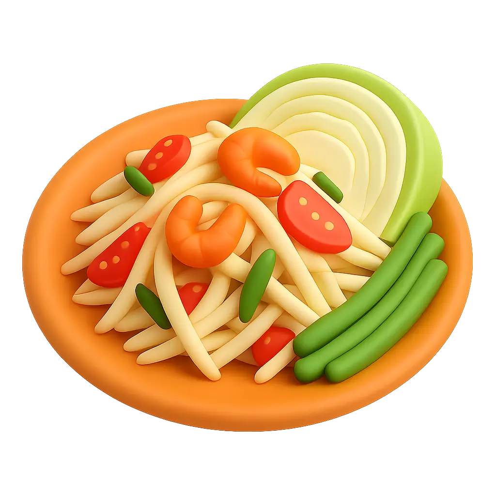 โลโก้ร้านอาหาร ตำงิ้วงาม